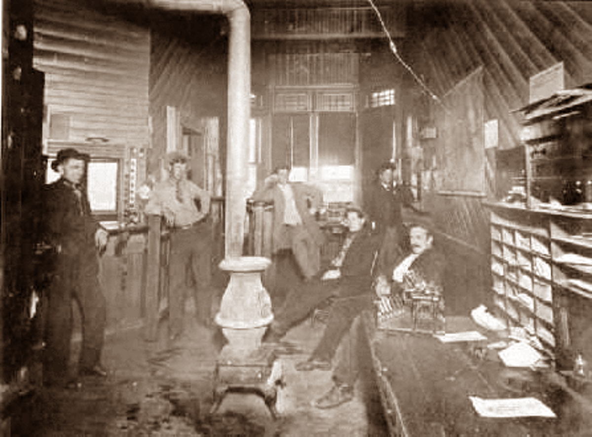Interior of Odessa Train Depot in 1910