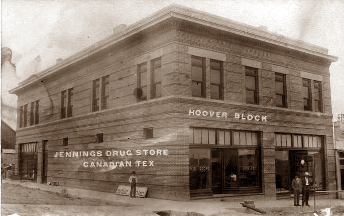 Jennings Drug Store in Early 1900s