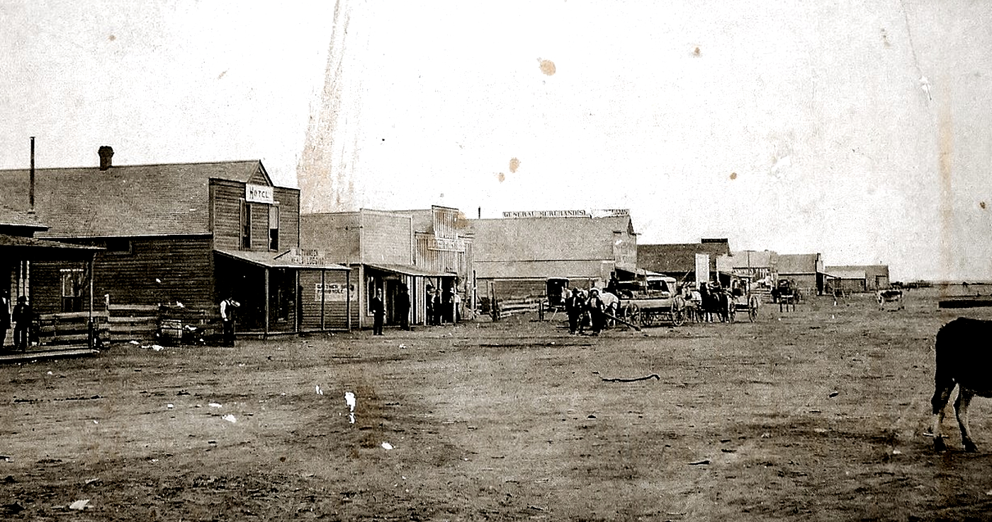Main Street in Bovina in 1906