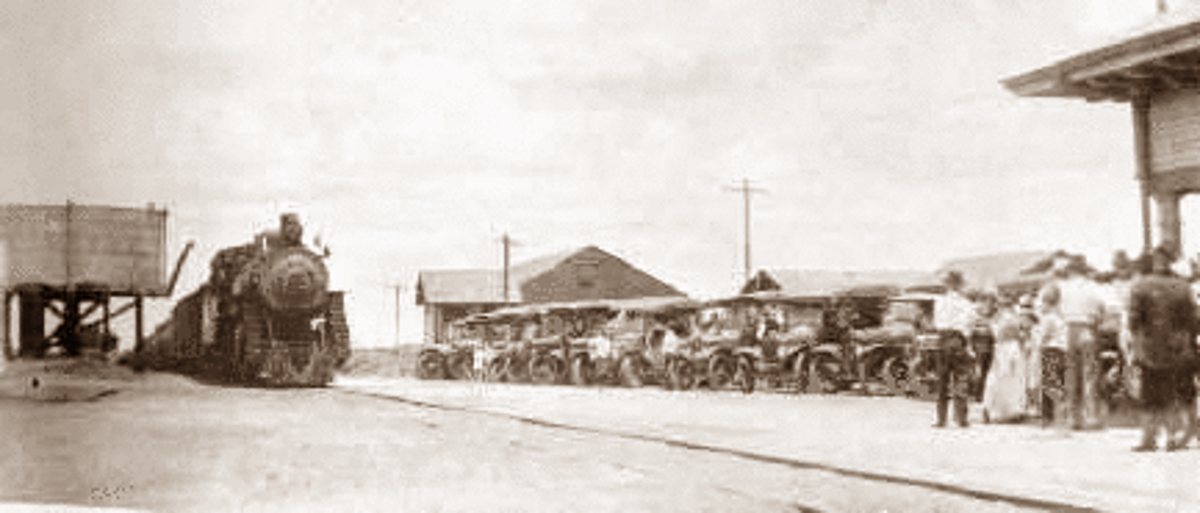 Odessa Train Depot in 1919