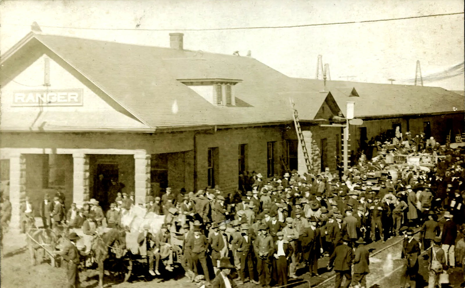 Ranger Train Depot in 1901