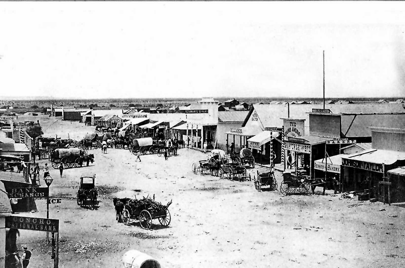San Angelo Street Scene in 1800s